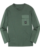 Mayoral Junior Boys' T-shirt with Pocket in Green