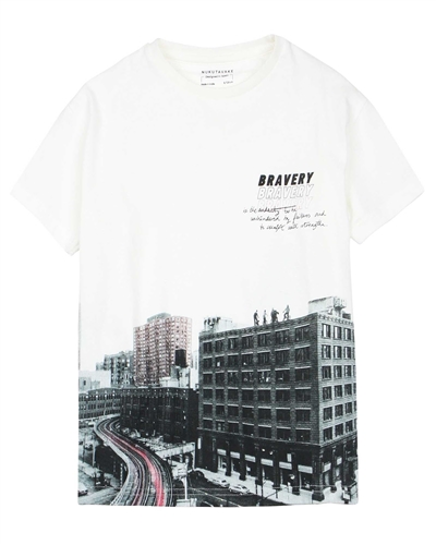 Mayoral Junior Boys' T-shirt with City Print