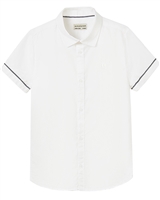 Mayoral Junior Boys' Short Sleeve Dress Shirt in White
