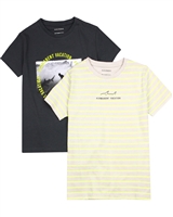 Mayoral Junior Boys' Set of Two T-shirts with Surfing Print