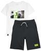 Mayoral Junior Boys' T-shirt with Surf Print and Terry Shorts Set