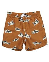 Mayoral Junior Boys' Swim Shorts with Sharks Print