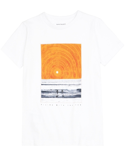 Mayoral Junior Boys' T-shirt with Sunrise Print