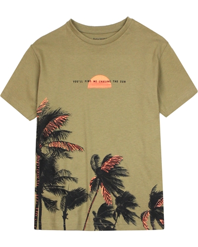 Mayoral Junior Boys' T-shirt with Palms Print