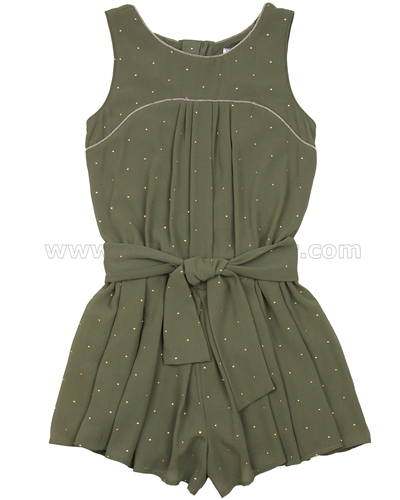 Mayoral Girl's Pleated Romper