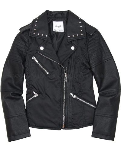 Mayoral Girl's Combo Jacket Black