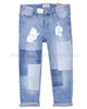 Mayoral Girl's Denim Pants with Patches