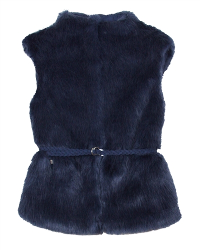 Mayoral Junior Girl's Blue Furry Vest