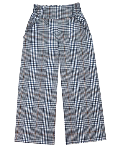 Mayoral Junior Girl's Wide Leg Plaid Pants