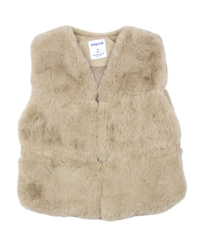 Mayoral Junior Girl's Faux Fur Vest