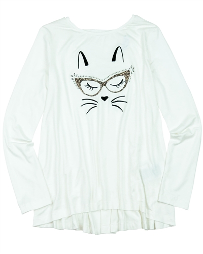 Mayoral Junior Girl's Tunic with Cat Eyes Applique