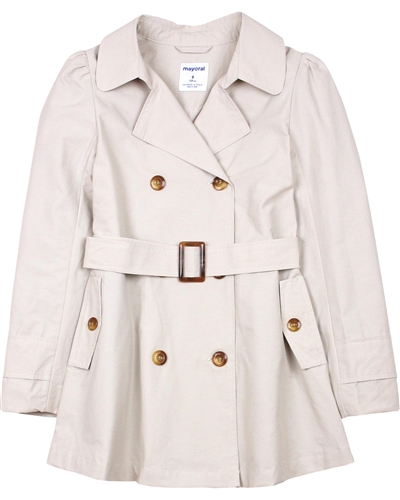 Mayoral Junior Girl's Classic Trench Coat