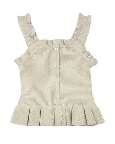 Mayoral Junior Girl's Rib Knit Top with Bottom Flounce