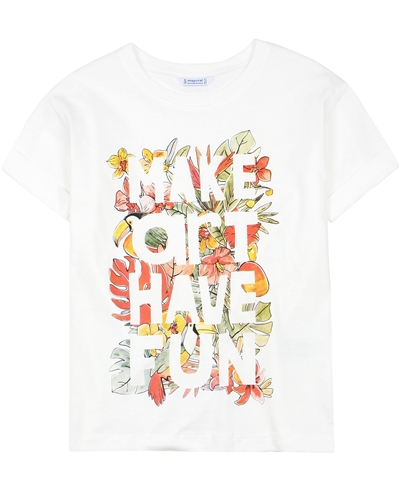 Mayoral Junior Girl's Loose Fit T-shirt with Print