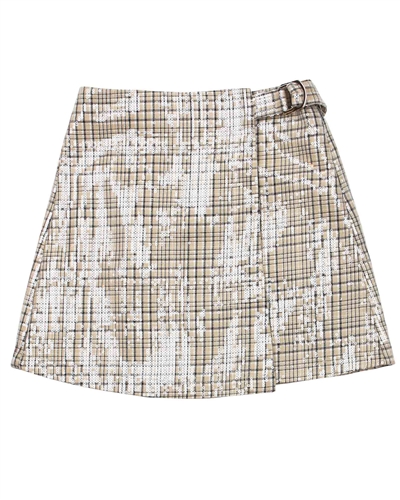 Mayoral Junior Girl's Plaid Wrap Mini Skirt