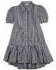 Mayoral Junior Girl's Gingham Dress in Black and White