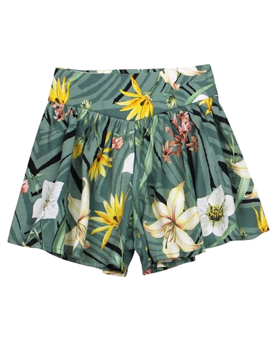 Mayoral Junior Girl's Wide Leg Shorts in Floral Print