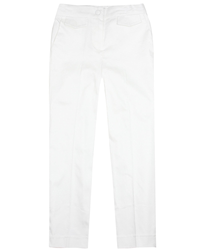 Mayoral Junior Girl'sCropped Satin Twill Pants in White