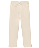 Mayoral Junior Girl'sCropped Satin Twill Pants in Beige