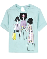 Mayoral Junior Girl's T-shirt with Fashionistas Print