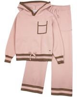 Mayoral Junior Girl's Knit Lounge Suit in Rose