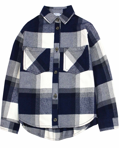 Mayoral Junior Girl's Plaid Overshirt