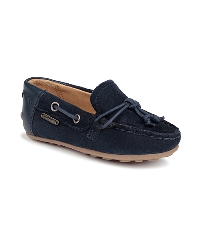 MAYORAL Boys Suede Moccasins in Navy