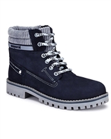 MAYORAL Boys' Lace-up Hiker Boots in Navy