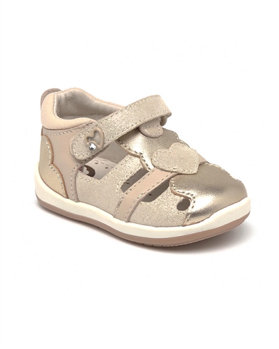MAYORAL Baby Girls' First Step Leather Heart Sandals