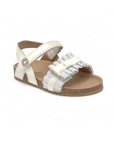 MAYORAL Baby Girls Sandals with Ruffles in White