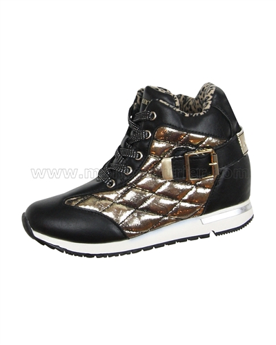 Miss Sixty Girls' Quilted Hi-top Sneakers