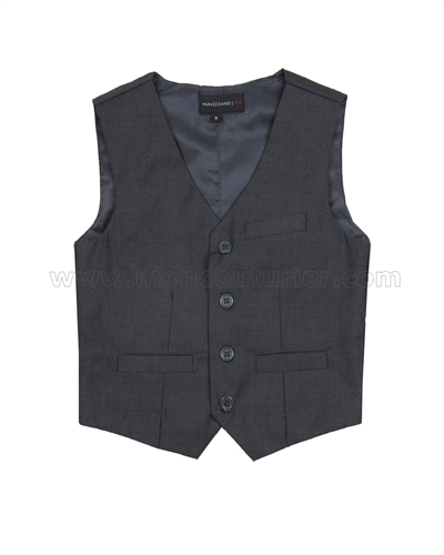 Mavezzano Suit Vest Charcoal