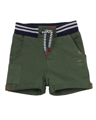 Nano Baby Boys Terry Shorts with Striped Waistband