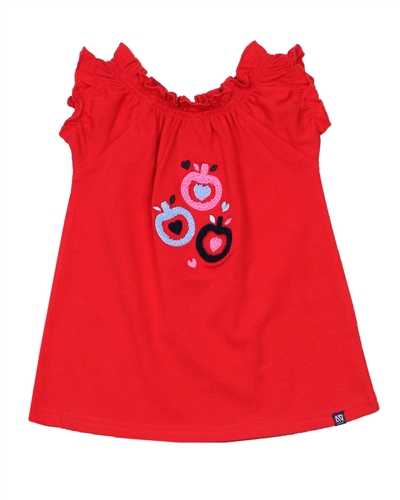 Nano Baby Girls T-shirt with Apple Applique