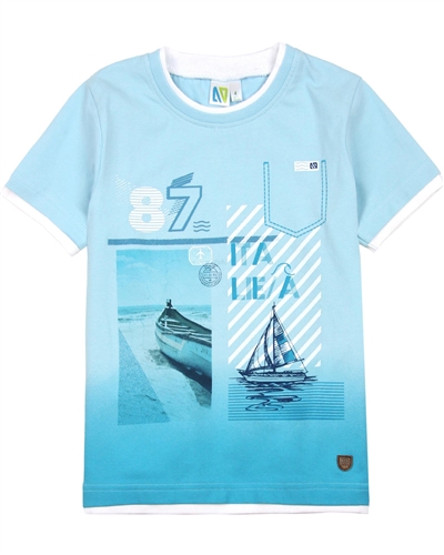 Nano Boys T-shirt with Nautical Print