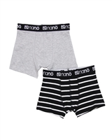 Nano Boys 2-piece Underwear Set in Grey/Black