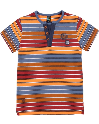Nano Boys Striped Henley T-shirt