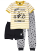 Nano Boys 3-piece Pyjamas Set in Yellow/Grey