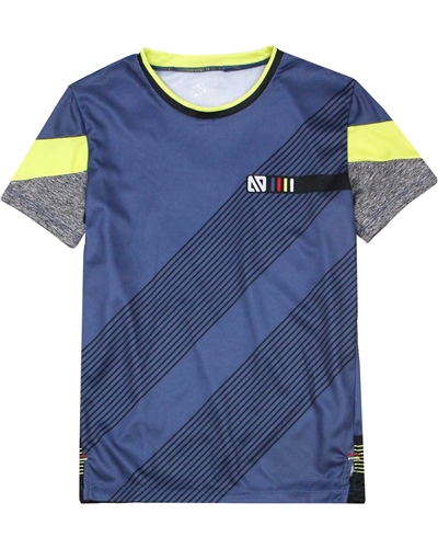 Nano Boys Athletic T-shirt with Diagonal Stripes
