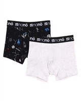 Nano Boys Two-pack Boxers Set in Grey/Navy