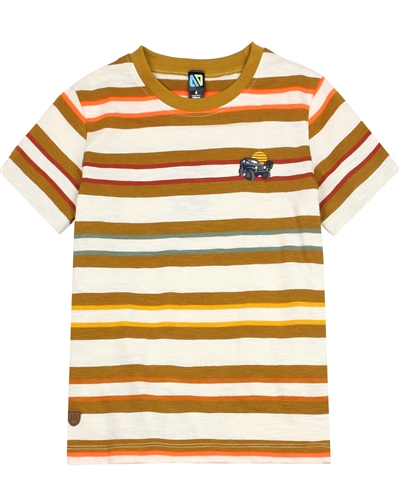 Nano Boys Multicolour Striped T-shirt