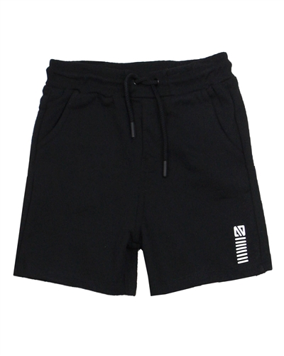 NanoBoys Basic Terry Fleece Bermuda Shorts in Black