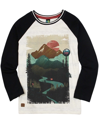 Nano Boys T-shirt with Mountains Print