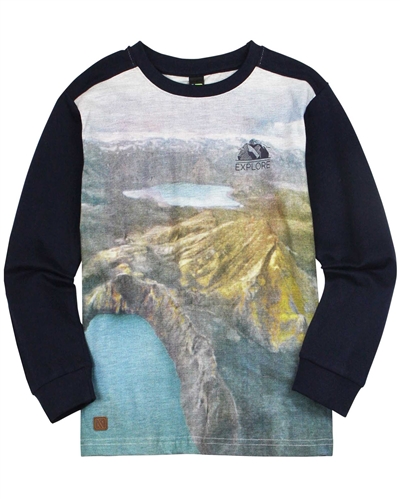 Nano Boys T-shirt with Nature Print over the Front