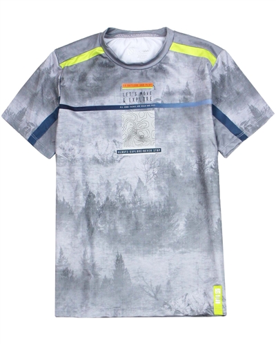 Nano Boys Athletic T-shirt in Forest Print