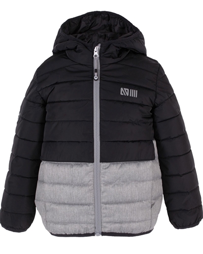 Nano Boys Transitional Quilted Jacket in Black/Grey
