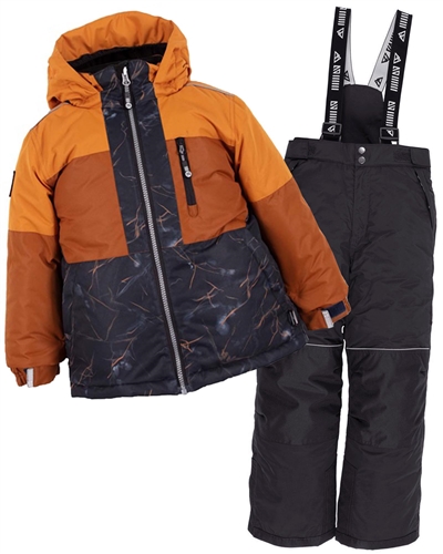 Nano Boys Charles Two-piece Snowsuit with Colour-block Jacket