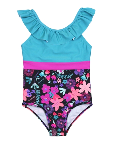 Nano Grils Swimsuit with Top Ruffle