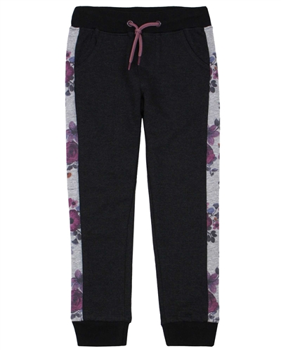 Nano Terry Pants with Floral Print Side Inserts