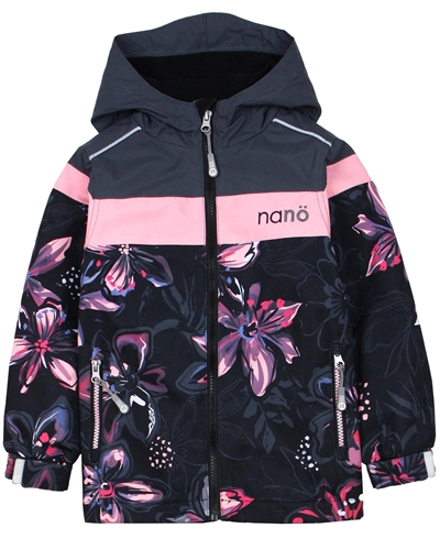 Nano Girls Hooded Spring Jacket in Floral Print